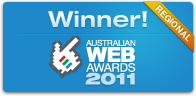 Australian Web Awards - Winner 2011