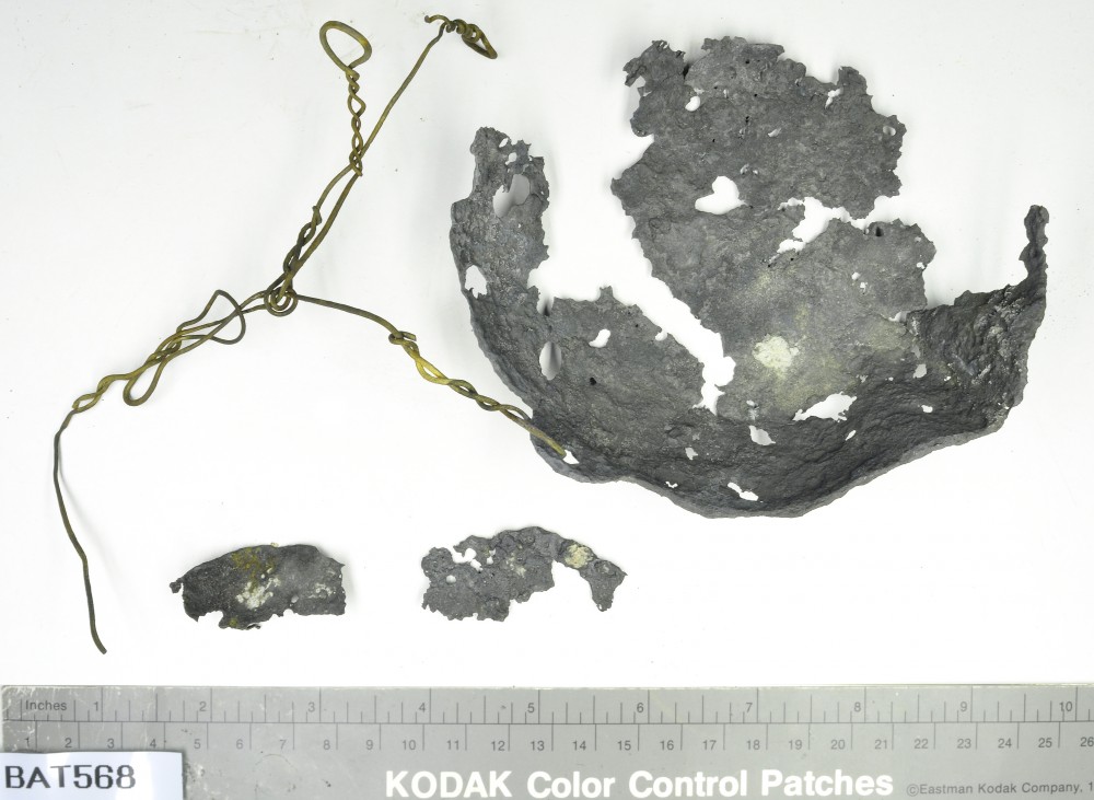 BAT568 Pewter artefact recovered from Batavia