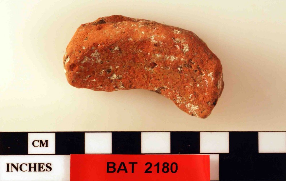 BAT2180 Earthenware artefact recovered from Batavia