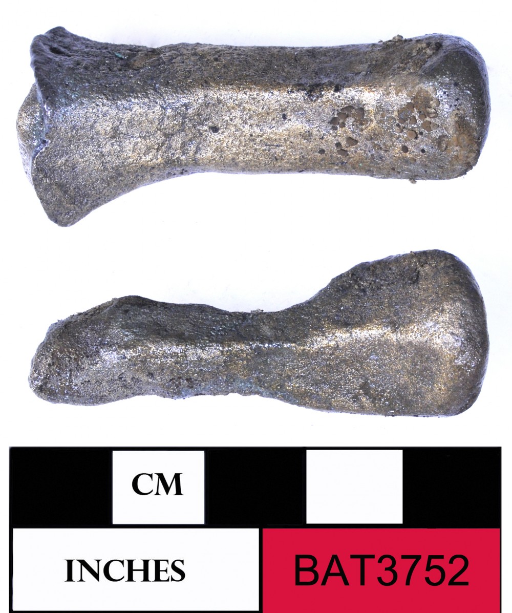 BAT3752 Bronze artefact recovered from Batavia