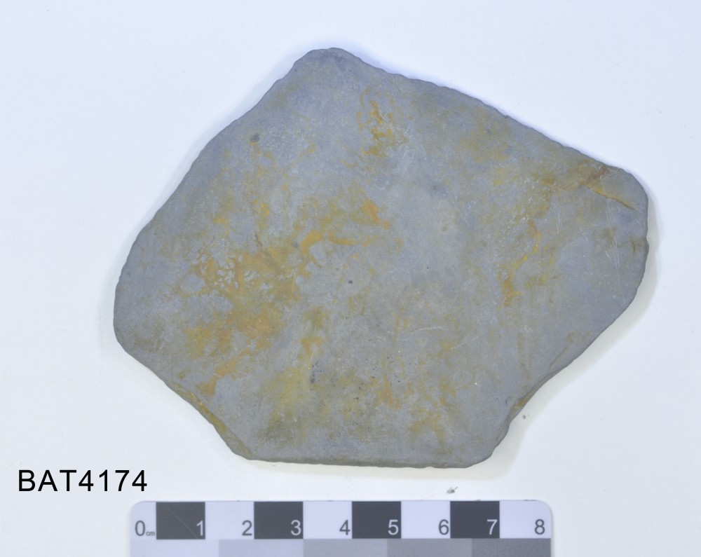 BAT4174 Slate artefact recovered from Batavia