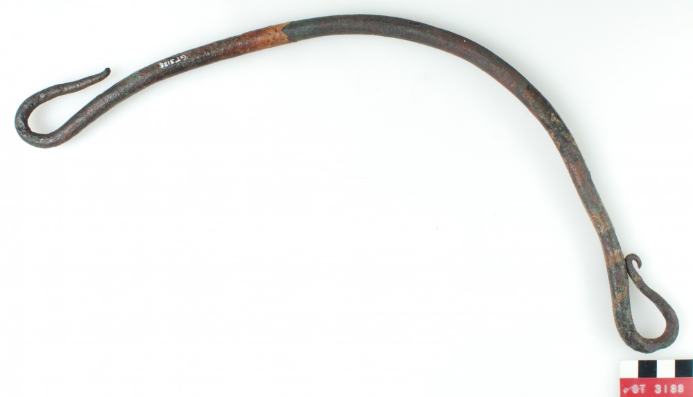GT3188 Copper/brass artefact recovered from Vergulde Draeck (Gilt Dragon)