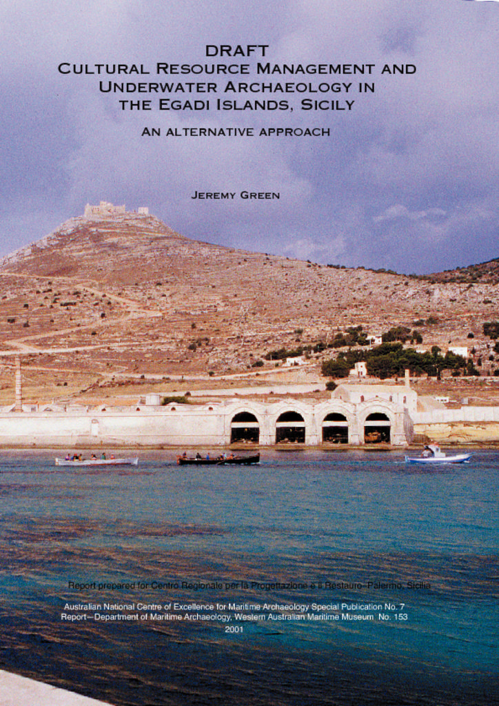 Underwater archaeological and cultural source management in the Egadi Is.  Sicily | Maritime Archaeology Databases