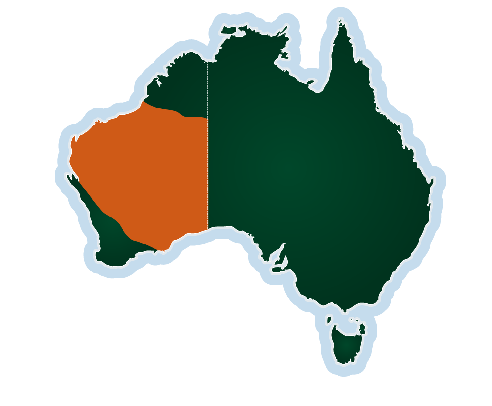 Map showing the Arid Zone region