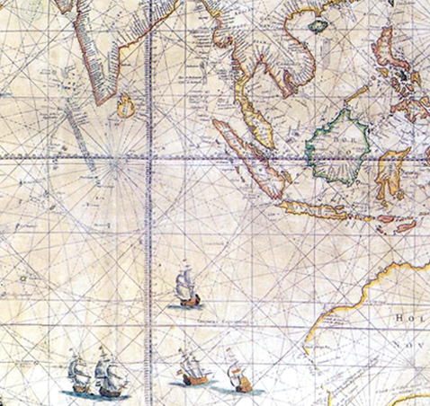 Old map of the world