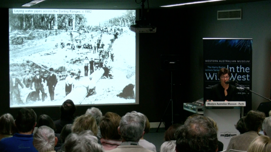“SIN, SAND, SORROW, SICKNESS AND SHILLING DRINKS”: Stories from the Western Australian Gold Rush - Ann Delroy presents her lecture to an audience