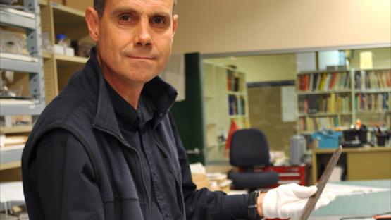 Into the valley of death rode… Henry Dyson Naylor - Western Australian Museum curator Stephen Anstey with the sabre used by Henry Dyson Naylor in 1854