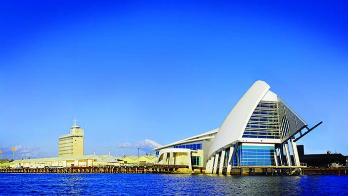 Western Australian Maritime Museum - Image copyright of the WA Museum The Western Australian Maritime Museum viewed from the Indian Ocean