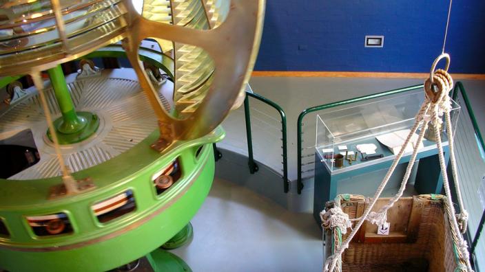Eclipse Building - Image copyright of the Western Australian Museum A lighthouse light and some other smaller exhibition artefacts