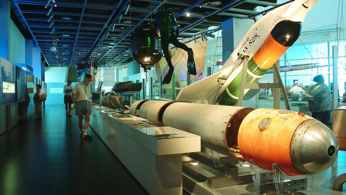 Naval Defence - Image copyright of the Western Australian Museum Missiles from the Naval Defence exhibition