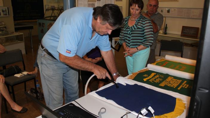 A man participating in conservation activities