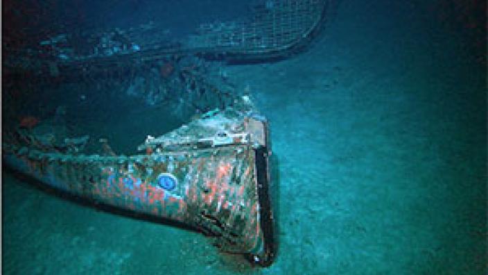 Wreckage of Sydney's life rafts.  Photo by David Mearns from Finding Sydney Foundation