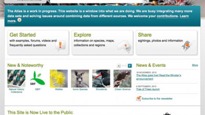 ALA home page Website materials copyright of Atlas of Living Australia Website created by ALA