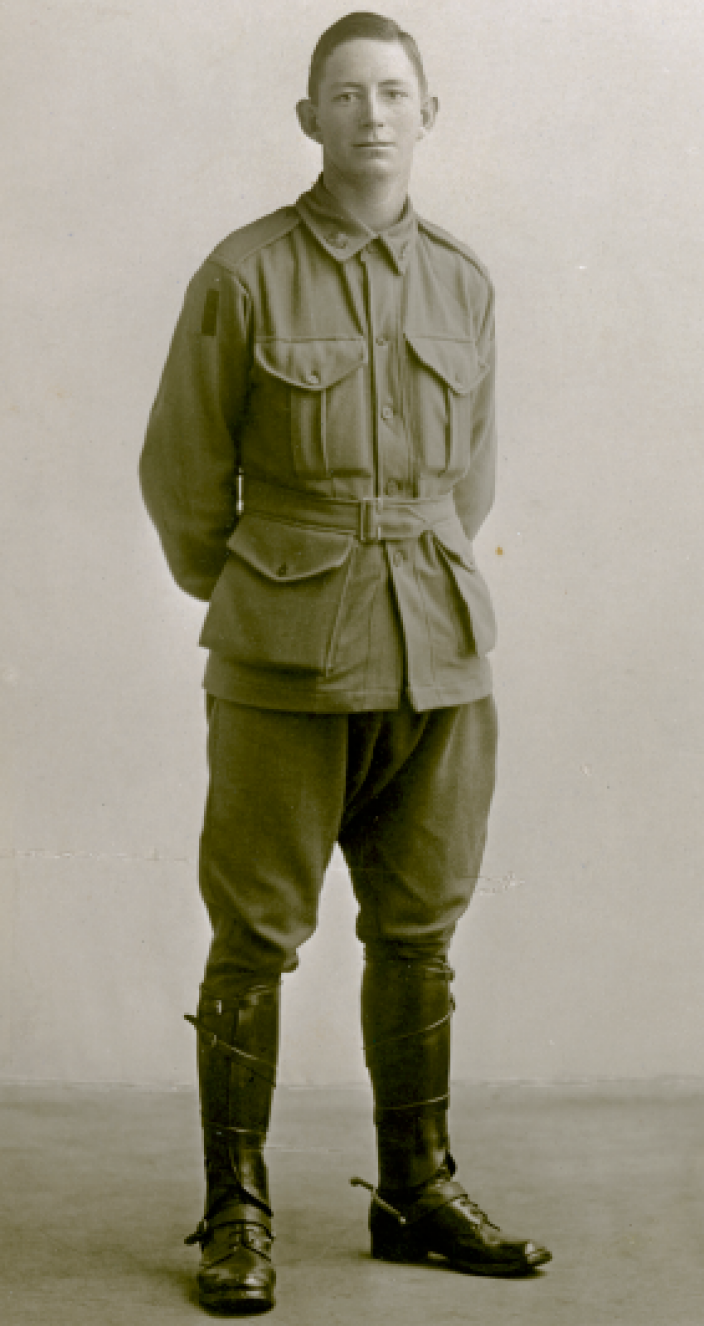 Joe Jackson Portrait photo of Australian solider Joe Jackson