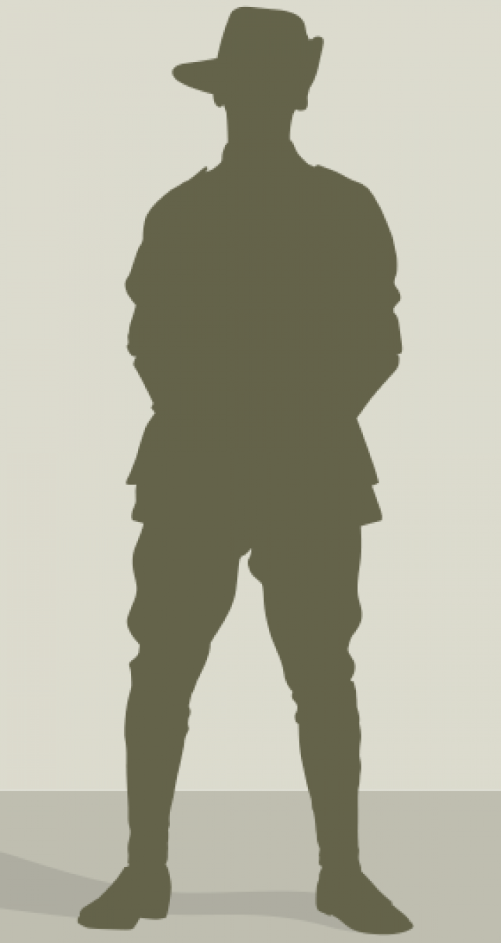 Uncle Jack Silhouette of an Australian soldier