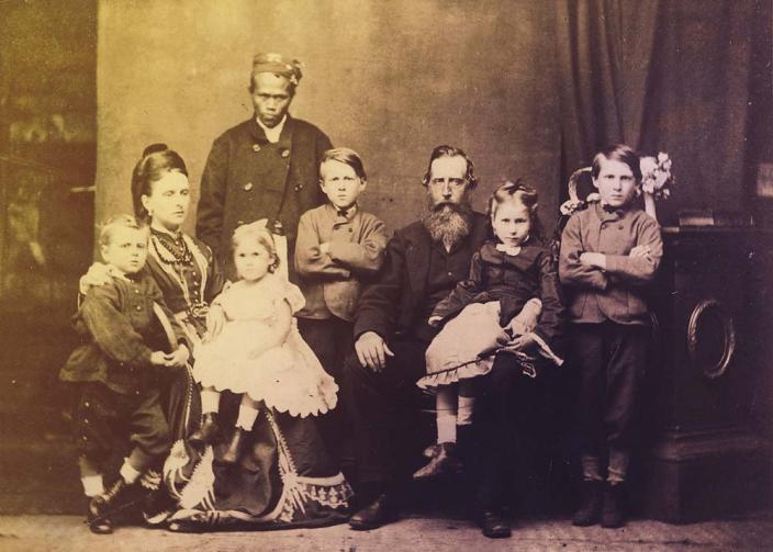 The Broadhurst Family: donated by Jenny Davies of the Broadhurst family Broadhurst family in a family portrait