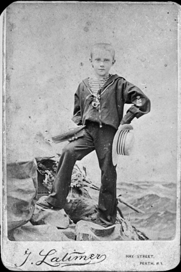 Reggie Boardhurst, donated by the Broadhurst family Black and white portrait of Reggie Boardhurst