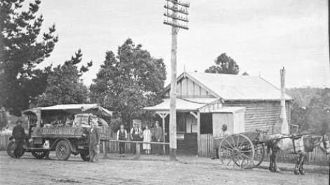 Denmark Street Scene: 1920s - WA Museum - Albany A street scene in Denmark from the 1920s