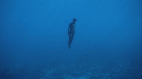 Naked diving off the NW coast in 1989