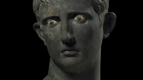 Head of Augustus, 27-25 BCE, Sudan. 