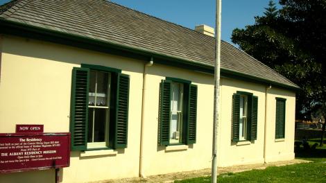Residency building - Image copyright of the Western Australian Museum Exterior view of the Residency Building at the Western Australian Museum - Albany