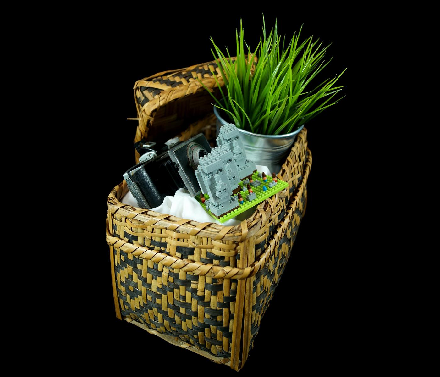 Basket filled with everyday treasures