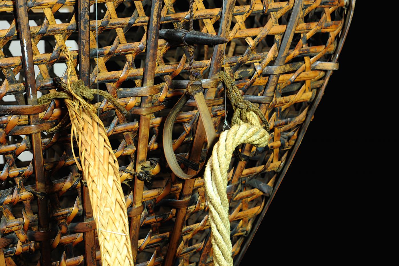 Detail of Basket F3030, a Seven-Step Caning design.