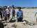 Geoff Deacon explaining the significance of the trench at Tims Thicket Beach