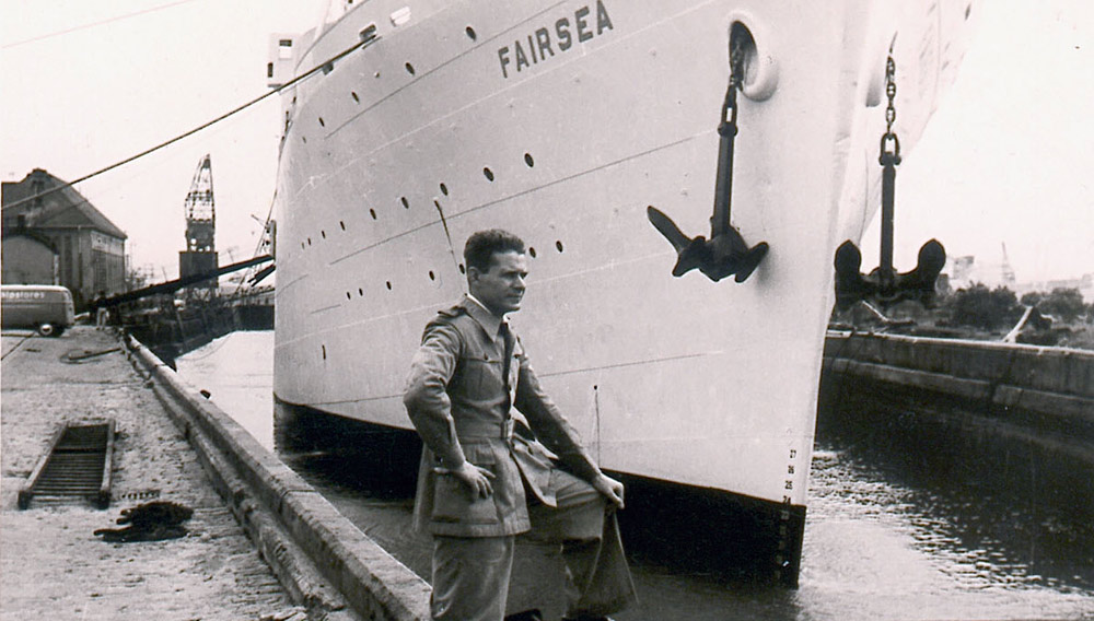 Man arriving into Fremantle harbour