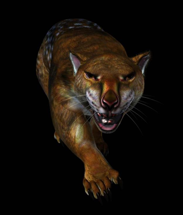 Artists rendition of a Thylacoleo Carnifex