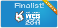 2011 Australian Web Awards - Regional Winner