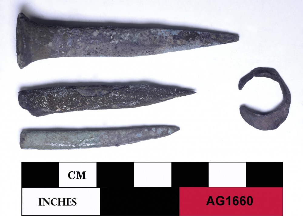 Copper/brass artefact recovered from Agincourt