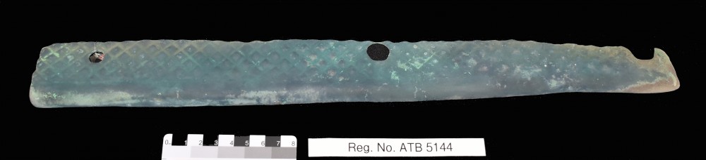 Copper/brass artefact recovered from Alex T. Brown