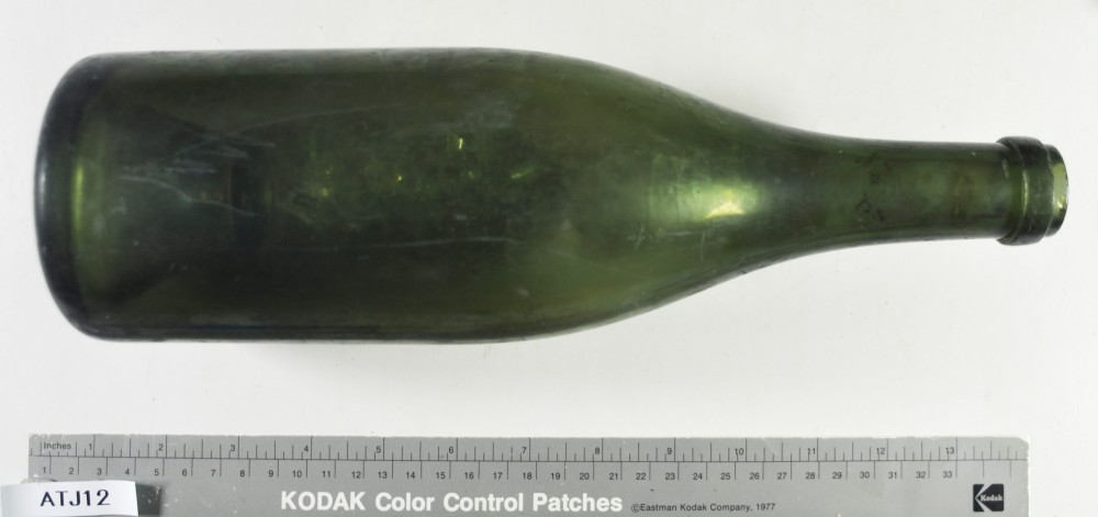 ATJ12 Glass artefact recovered from Albany Town Jetty site