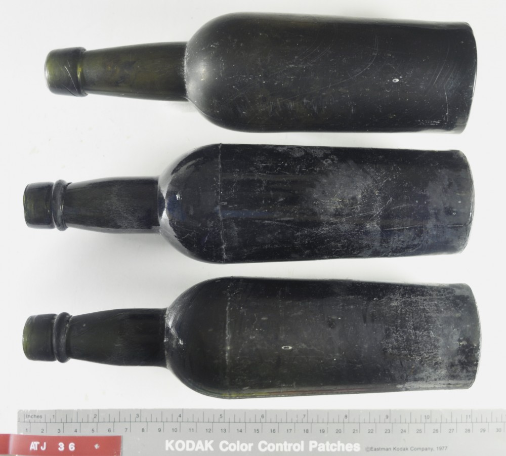 Glass artefact recovered from Albany Town Jetty site