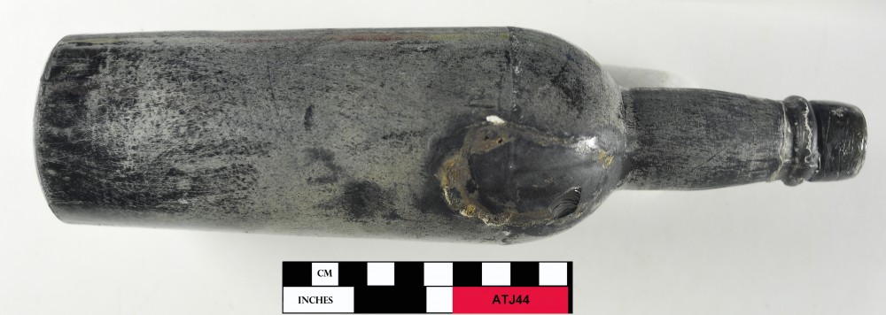 ATJ44 Glass artefact recovered from Albany Town Jetty site