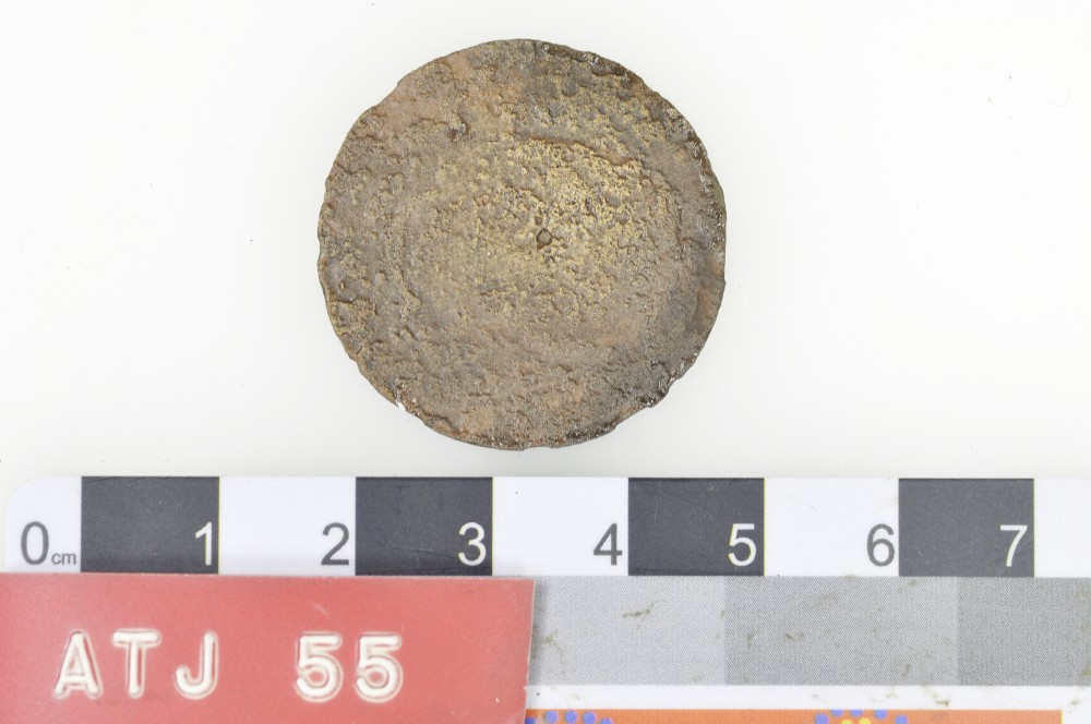 Copper artefact recovered from Albany Town Jetty site