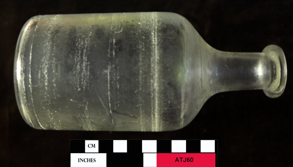 ATJ60 Glass artefact recovered from Albany Town Jetty site