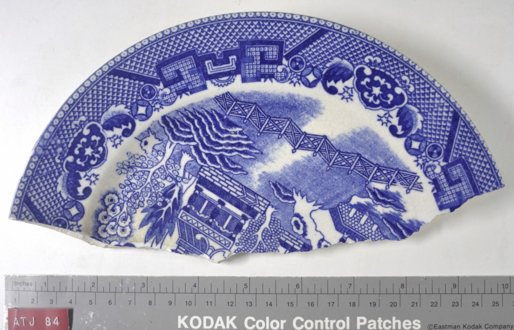 Patterned Earthenware artefact recovered from Albany Town Jetty site