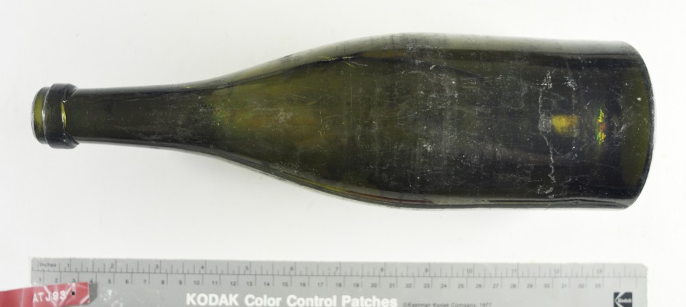 Glass artefact recovered from Albany Town Jetty site
