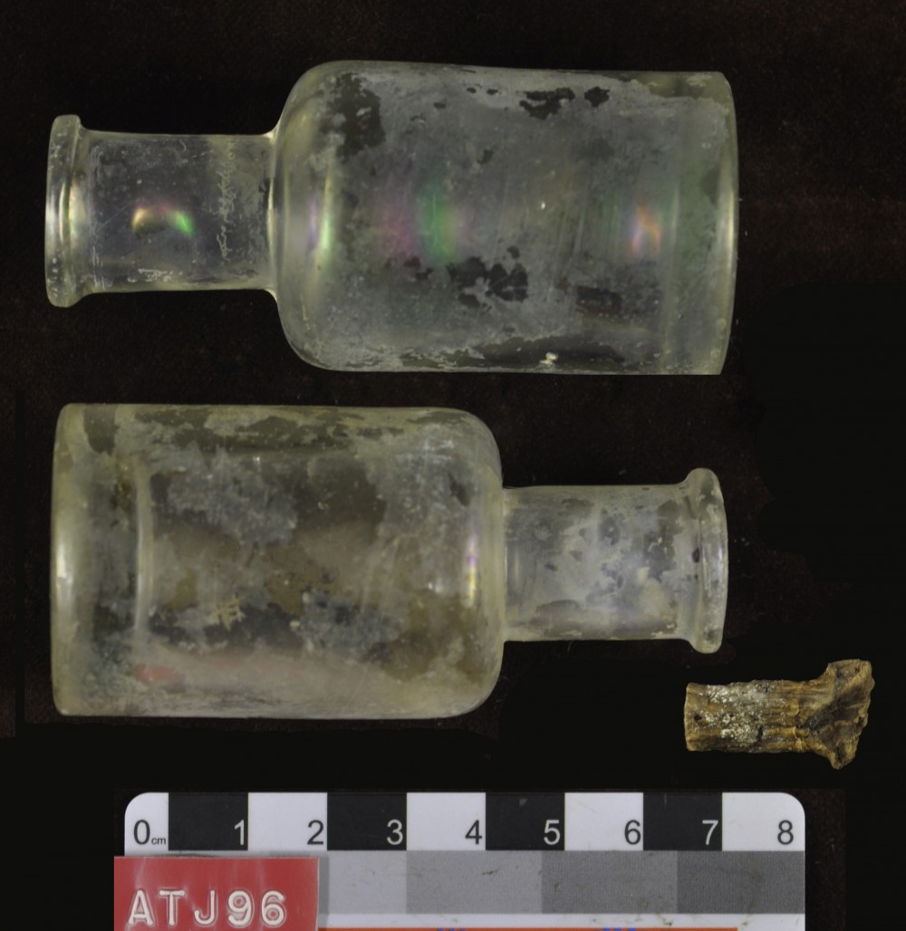 Glass artefact recovered from Albany Town Jetty site