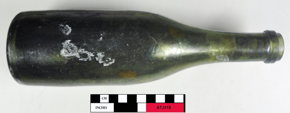 Glass artefact recovered from Albany Town Jetty site