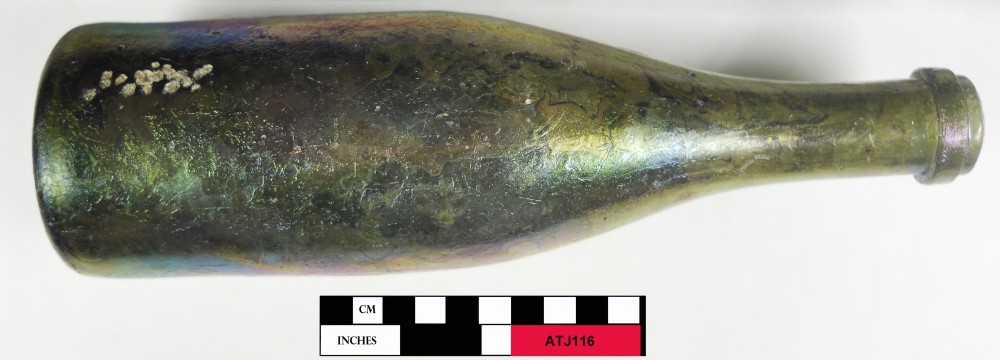 ATJ116 Glass artefact recovered from Albany Town Jetty site