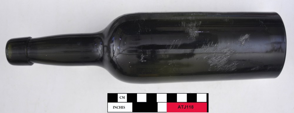 Glass artefact recovered from Albany Town Jetty site