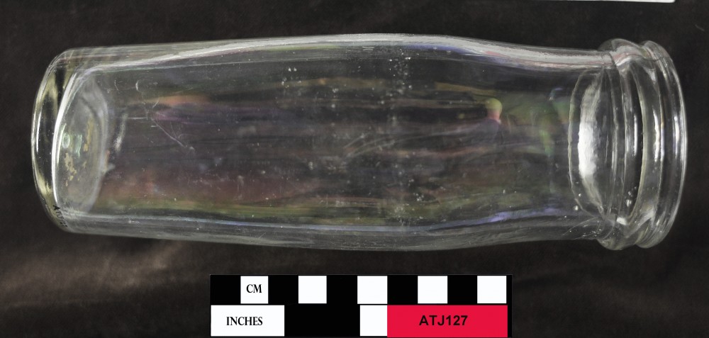 Glass artefact recovered from Albany Town Jetty site