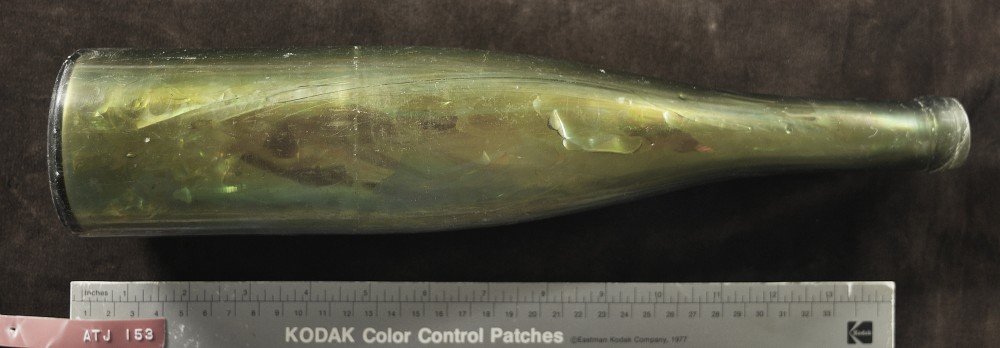 ATJ153 Glass artefact recovered from Albany Town Jetty site