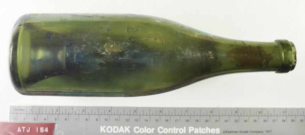 Glass artefact recovered from Albany Town Jetty site