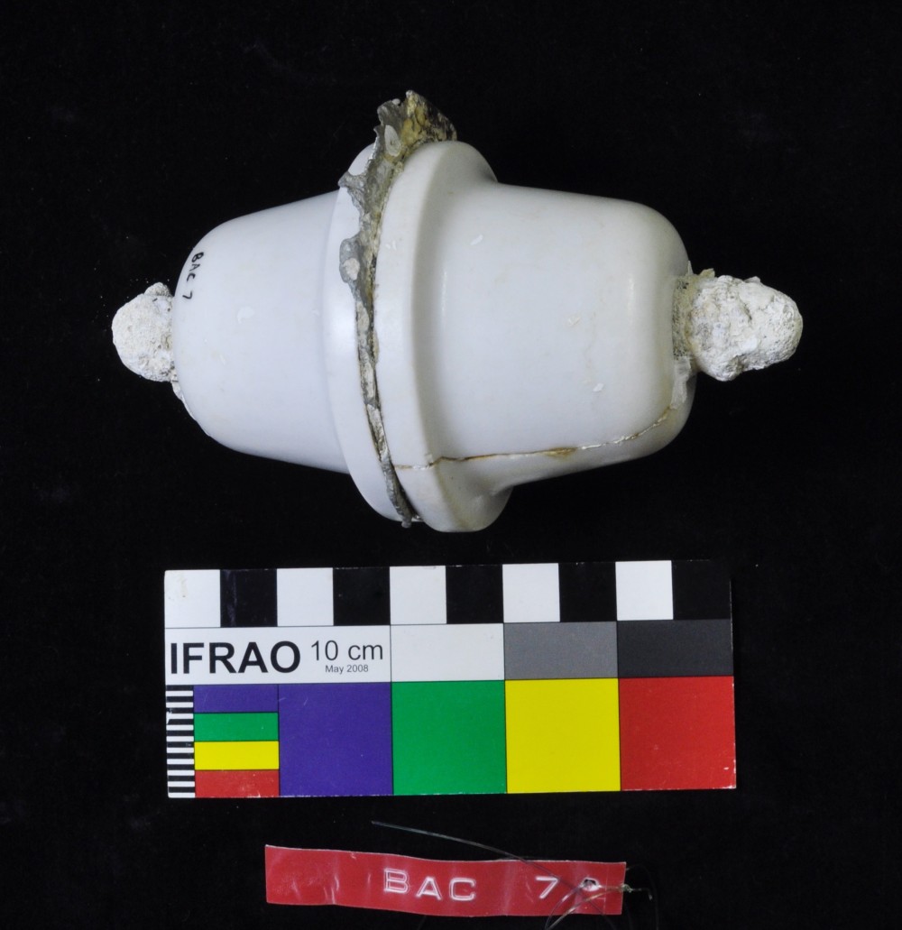 BAC7 CERAMICS artefact recovered from Broome Aircraft Wrecks