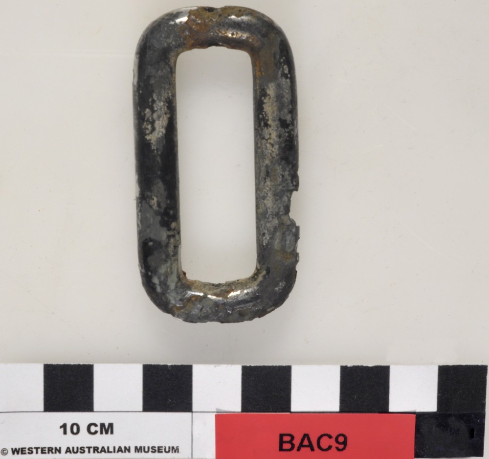 NON-FERROUS artefact recovered from Broome Aircraft Wrecks
