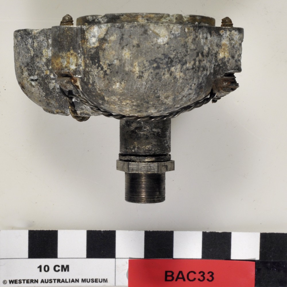 BAC33 NON-FERROUS artefact recovered from Broome Aircraft Wrecks